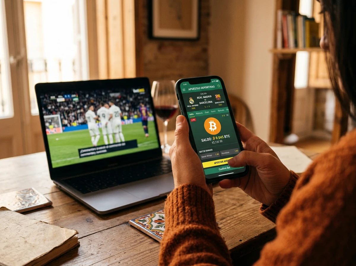 Apuestas deportivas con Bitcoin y criptomonedas en España