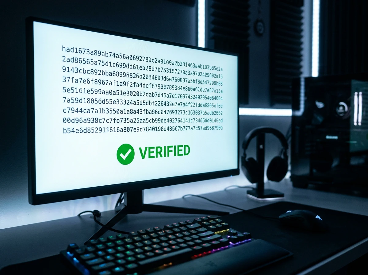 Diagrama de verificación criptográfica provably fair con hash y seeds en apuestas cripto