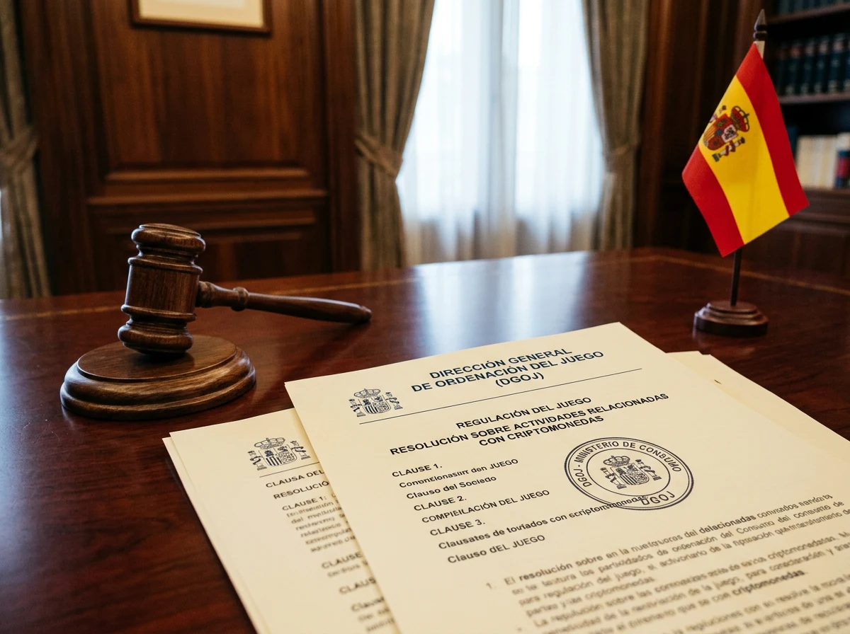 Regulación de la DGOJ sobre apuestas con criptomonedas en España